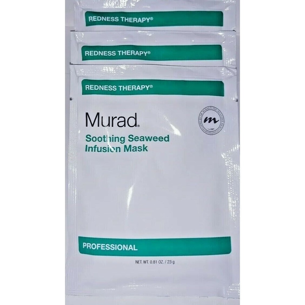 10 Pack LOT of Murad Redness Therapy Soothing Seaweed Infusion Mask 0.81 oz each